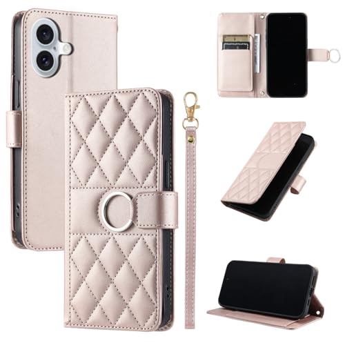 TEDTIKJT Handyhülle für iPhone 16 6.1" Hülle Premium PU Leder Schutzhülle mit Doppelschichtiger Kartenschlitz Standfunktion Klapphülle für iPhone 16 Hülle Cover,Roségold TEDTIKJT Handyhülle für iPhone 16 6.1" Hülle Premium PU Leder Schutzhülle mit Doppelschichtiger Kartenschlitz Standfunktion Klapphülle für iPhone 16 Hülle Cover,Roségold von TEDTIKJT