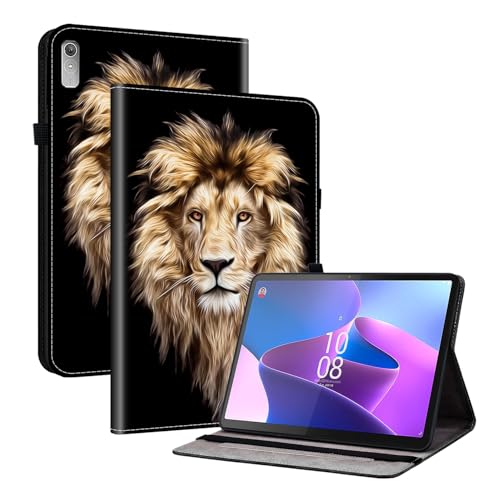 TEDTIKJT Hülle für Lenovo Tab P11 Gen 2 11.5 Zoll 2023/ Xiaoxin pad 11.5 2023 Hülle PU Leder Flip Cover Schutzhülle mit 2-Kartenschlitz Ständer Tablet Schutzhülle,Löwenkopf TEDTIKJT Hülle für Lenovo Tab P11 Gen 2 11.5 Zoll 2023/ Xiaoxin pad 11.5 2023 Hülle PU Leder Flip Cover Schutzhülle mit 2-Kartenschlitz Ständer Tablet Schutzhülle,Löwenkopf von TEDTIKJT