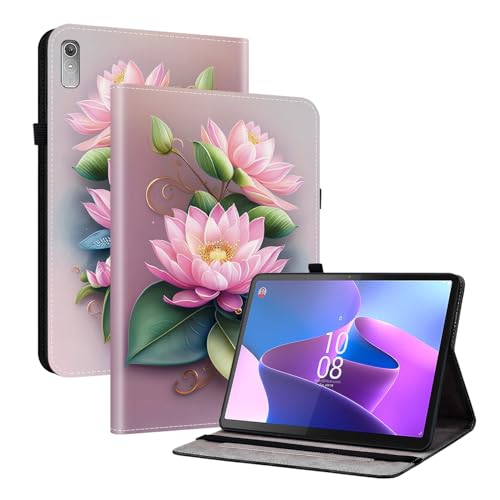 TEDTIKJT Hülle für Lenovo Tab P11 Gen 2 11.5 Zoll 2023/ Xiaoxin pad 11.5 2023 Hülle PU Leder Flip Cover Schutzhülle mit 2-Kartenschlitz Ständer Tablet Schutzhülle,Lotusblume TEDTIKJT Hülle für Lenovo Tab P11 Gen 2 11.5 Zoll 2023/ Xiaoxin pad 11.5 2023 Hülle PU Leder Flip Cover Schutzhülle mit 2-Kartenschlitz Ständer Tablet Schutzhülle,Lotusblume von TEDTIKJT