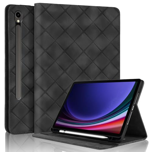 TEDTIKJT Hülle für Samsung Galaxy Tab S10 FE+/ S10 FE Plus 13.1 Zoll 2025 SM-X620/ X626 Hülle PU Leder Flip Cover Tablette Schutzhülle mit Ständer Funktion Schutzhülle,Rhombus Schwarz TEDTIKJT Hülle für Samsung Galaxy Tab S10 FE+/ S10 FE Plus 13.1 Zoll 2025 SM-X620/ X626 Hülle PU Leder Flip Cover Tablette Schutzhülle mit Ständer Funktion Schutzhülle,Rhombus Schwarz von TEDTIKJT