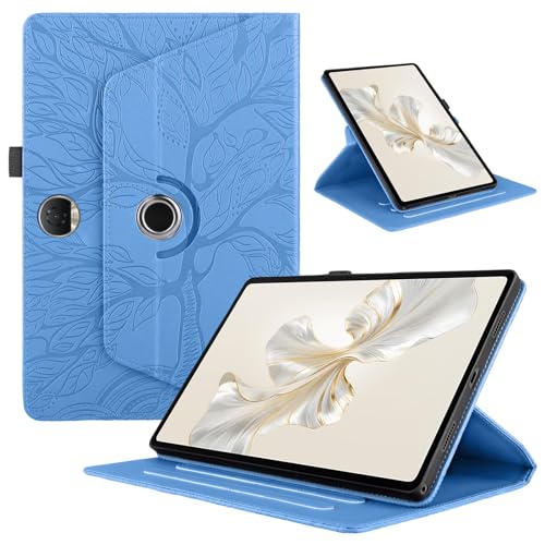 TEDTIKJT Hülle für Tablet Honor Pad 9 12.1 Zoll 2023 (HEY2-W09) Schutzhülle Leder 360°Drehbar Multi-Winkel Ständer Flip Tablet Schutzhülle Honor Pad 9 12.1" Case, Blau von TEDTIKJT