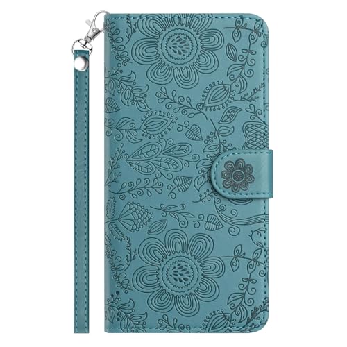 TEDTIKJT Hülle für iPhone 13 mini 5.4" Klapp Handyhülle PU Leder Flip-Cover mit Standfunktion Kartenfach Blumendesign Schutzhülle für iPhone 13 mini Hülle,Blau TEDTIKJT Hülle für iPhone 13 mini 5.4" Klapp Handyhülle PU Leder Flip-Cover mit Standfunktion Kartenfach Blumendesign Schutzhülle für iPhone 13 mini Hülle,Blau von TEDTIKJT