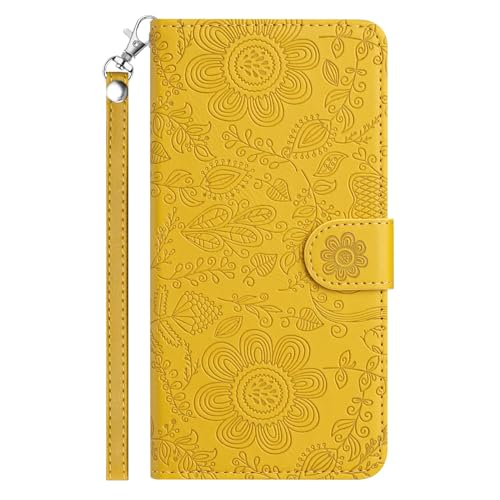 TEDTIKJT Hülle für iPhone 13 mini 5.4" Klapp Handyhülle PU Leder Flip-Cover mit Standfunktion Kartenfach Blumendesign Schutzhülle für iPhone 13 mini Hülle,Gelb TEDTIKJT Hülle für iPhone 13 mini 5.4" Klapp Handyhülle PU Leder Flip-Cover mit Standfunktion Kartenfach Blumendesign Schutzhülle für iPhone 13 mini Hülle,Gelb von TEDTIKJT