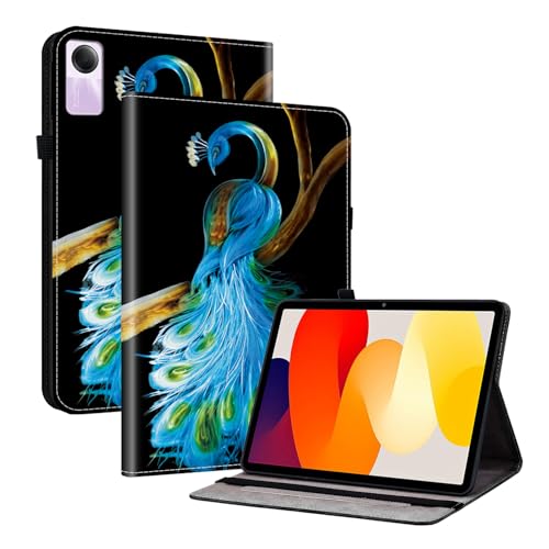 TEDTIKJT Tablet Hülle Kompatibel mit Xiaomi Redmi Pad SE 11 Zoll 2023 Flip Cover Schutzhülle PU Leder mit Stiftschlitz Ständer Schutzhülle für Xiaomi Redmi Pad SE 11",Blauer Pfau TEDTIKJT Tablet Hülle Kompatibel mit Xiaomi Redmi Pad SE 11 Zoll 2023 Flip Cover Schutzhülle PU Leder mit Stiftschlitz Ständer Schutzhülle für Xiaomi Redmi Pad SE 11",Blauer Pfau von TEDTIKJT