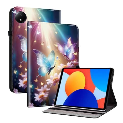 TEDTIKJT Tablet Hülle Kompatibel mit Xiaomi Redmi Pad SE 8.7 Zoll 2024 Flip Cover Schutzhülle PU Leder mit Stiftschlitz Ständer Schutzhülle für Xiaomi Redmi Pad SE 8.7",Schmetterlingsblume TEDTIKJT Tablet Hülle Kompatibel mit Xiaomi Redmi Pad SE 8.7 Zoll 2024 Flip Cover Schutzhülle PU Leder mit Stiftschlitz Ständer Schutzhülle für Xiaomi Redmi Pad SE 8.7",Schmetterlingsblume von TEDTIKJT