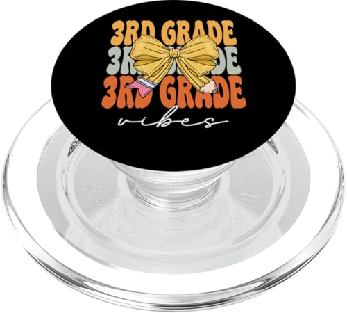 3RD Grade Vibes Groovy Coquette Bow Cute Back to School PopSockets PopGrip für MagSafe 3RD Grade Vibes Groovy Coquette Bow Cute Back to School PopSockets PopGrip für MagSafe von TEEAX