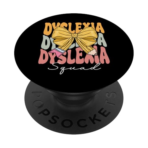 Legasthenie Squad Groovy Coquette Bow Cute Funny Back to School PopSockets Klebender PopGrip Legasthenie Squad Groovy Coquette Bow Cute Funny Back to School PopSockets Klebender PopGrip von TEEAX