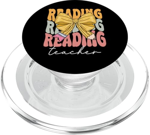 Leselehrer Groovy Coquette Bow Cute Back to School PopSockets PopGrip für MagSafe von TEEAX