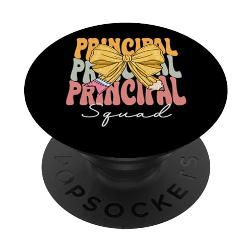 Principal Squad Groovy Coquette Bow Cute Zurück zur Schule PopSockets Klebender PopGrip Principal Squad Groovy Coquette Bow Cute Zurück zur Schule PopSockets Klebender PopGrip von TEEAX