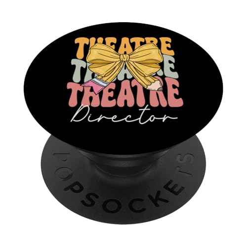 Theaterregisseur Groovy Coquette Bow Cute Back to School PopSockets Klebender PopGrip von TEEAX