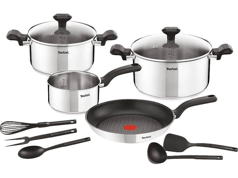 TEFAL C973SB Comfort Max 11-tlg. Kochgeschirr-Set Edelstahl von TEFAL