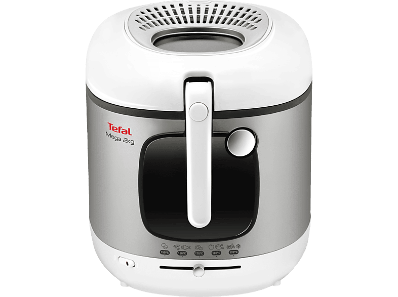 TEFAL FR4800 Mega XXL Fritteuse 2100 Watt Weiß/Schwarz/Silber von TEFAL