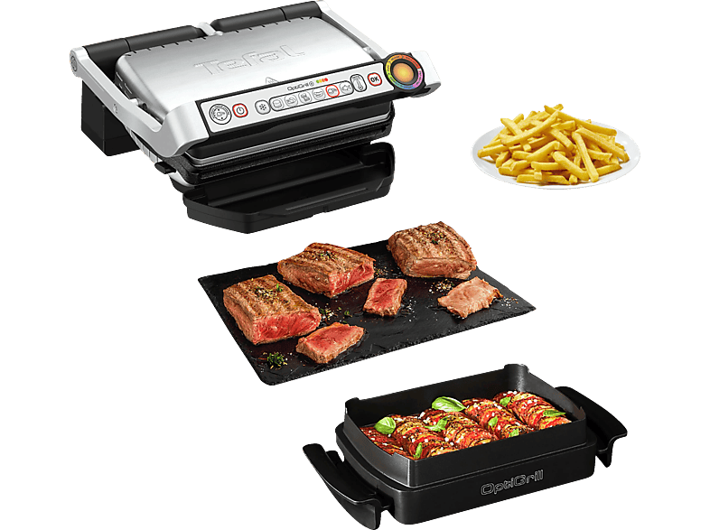 TEFAL GC714D OptiGrill+ Snacking & Baking Kontaktgrill von TEFAL