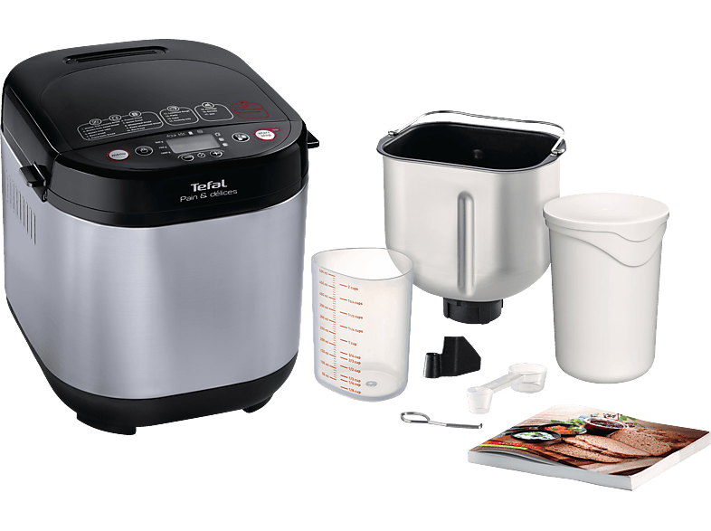 TEFAL PF240E Pain & Délices (Brotbackautomat, Schwarz/Edelstahl) von TEFAL