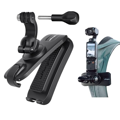 TEHAOUU Gimbal Rucksackhalterung für Insta360/DJI/GoPro, Clip-Halterung, rutschfeste Action-Kamera-Schulter- und Hut-Schnellspannklemme, anwendbar für gepolsterten Rucksack, Tasche, Werkzeuggürtel TEHAOUU Gimbal Rucksackhalterung für Insta360/DJI/GoPro, Clip-Halterung, rutschfeste Action-Kamera-Schulter- und Hut-Schnellspannklemme, anwendbar für gepolsterten Rucksack, Tasche, Werkzeuggürtel von TEHAOUU