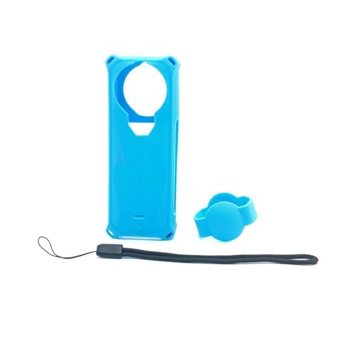 TEHAOUU Silikon Schutzhülle für Insta360 X5 - Staubdicht, Stoßfest, Kratzfest, Leichte Ganzkörperabdeckung (Blau) von TEHAOUU