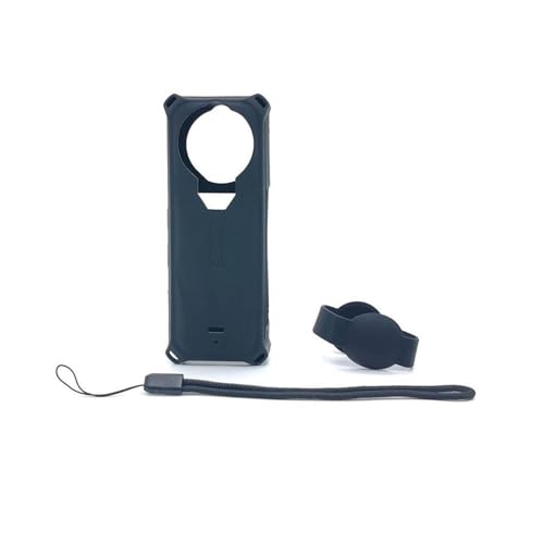 TEHAOUU Silikon Schutzhülle für Insta360 X5 - Staubdicht, Stoßfest, Kratzfest, Leichte Ganzkörperabdeckung (Schwarz) von TEHAOUU