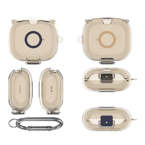 TEHAOUU Stoßfeste TPU-Schutzhülle für Bluetooth-Kopfhörer, harte Schutzhülle und Box, Rundumschutz, leicht und wasserdicht, transparente Farben (Grau, 1 Stück) von TEHAOUU