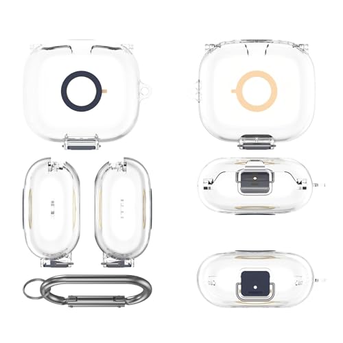 TEHAOUU Stoßfeste TPU-Schutzhülle für Bluetooth-Kopfhörer, harte Schutzhülle und Box, Rundumschutz, leicht und wasserdicht, transparente Farben (transparent, 1 Stück) von TEHAOUU