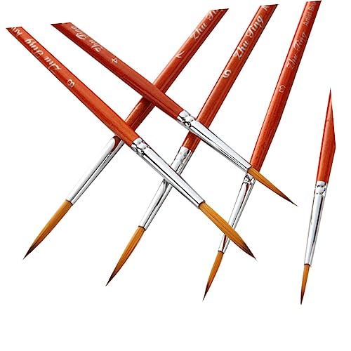 TEHAUX 1 Satz 11 Stück Aquarell Zeichenstift Polieren Bausatz Wasser Markierungen Malen Nagel Kunst Zeichnung Mini-farbstift Skizzieren Zeichenstift Detail-lackstift Hölzern Rot von TEHAUX