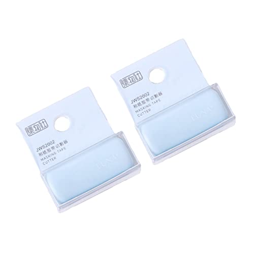 TEHAUX 1 Satz Bandschneider Mini Neuartiger Klebebandspender Textmarker Papier Doppelt Scheckheft Scrabbook Halter Für Abklebeband Selber Machen Spender Für Klebeband Plastik 2 Stück von TEHAUX