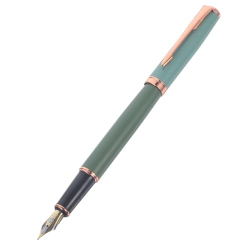 TEHAUX 1 Satz Business-Stift Kalligraphie einzigartig Bausatz Tinte einziehbar Mini Farbtöne metallstift Schreibwaren Stift Business Geschenkstift Büroschreibstift Brieftaschenstift Green von TEHAUX
