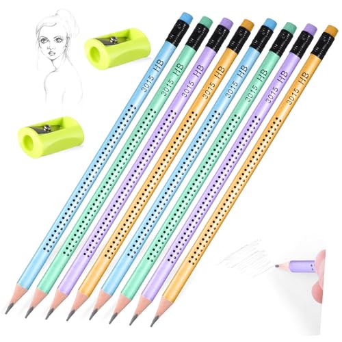 TEHAUX 1 Satz Stifte Für Die Schule Bleistift Dreiecksstifte Skizzieren Griffe Graphitstifte Zum Zeichnen Kunst Kleine Stifte Zeichnung Stifte Malen Holz von TEHAUX