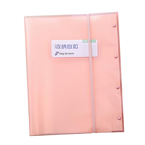 TEHAUX 1 Stück Dokument Organizer Ordner Speicherdateiordner Datei-portable-ordner Office-datei-organizer Desktop-datei-organizer Büroordner Mehrschichtiger Dateiordner Plastik Rosa von TEHAUX