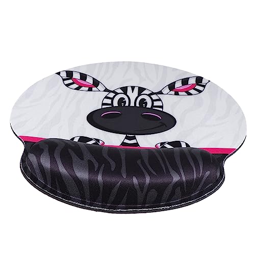 TEHAUX 1 Stück Mauspad-Armband klein Unterlage Handgelenkstissen -Pads Gaming-Handgelenkauflage Laptop Wrist Support Gaming Mouse pad Mausauflage Mauspad mit Tiermotiv Gummi Weiß von TEHAUX