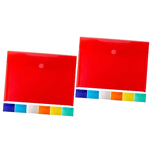 TEHAUX 2 Sätze Aktenhalter Dokumentenmappen Ordnerteiler Mit Taschen Dokumentieren Mappen Mit Taschen Und Zacken Projektordner Papierkram Organisator Der Ablage Schulmappen 7 Stücke * 2 von TEHAUX