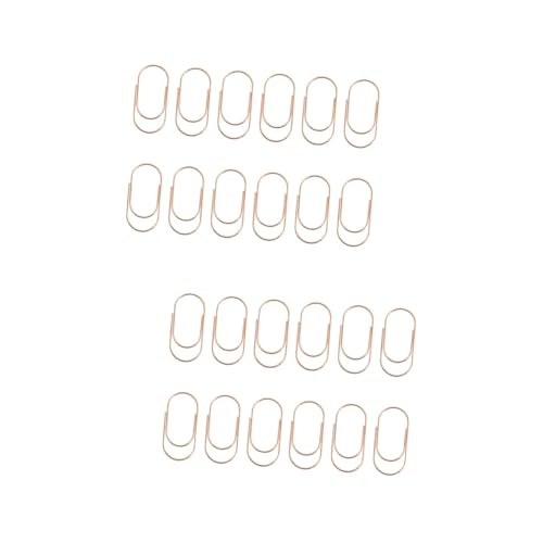 TEHAUX 2 Sätze Büroklammer Schüttgut Sortiert Glänzend Farbig Schreibtisch Bookmarks Book Mark Office Supplies Geschenkidee Dekoration Papierklammer Lesezeichen-clips Metall 20 Stück * 2 von TEHAUX