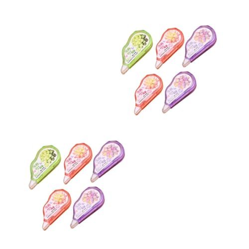 TEHAUX 2 Sätze Korrekturband Vinyl Schreibwaren Weiß Aus -klebeband Büro Studentenbedarf Einfach Zu Verwendender Applikatorband Student Correction Tape Harz 5 Stücke * 2 von TEHAUX