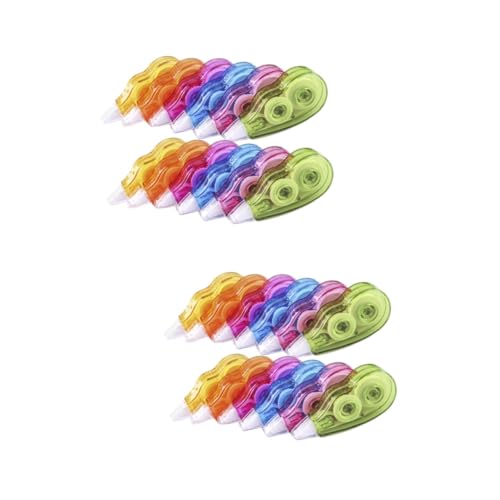 TEHAUX 2 Sätze Korrekturgürtel-briefpapier Abdeckung Streifen Mini-klebeband Weiß Aus -klebeband Korrekturstufe Korrekturband Schulbriefpapier Tägliches White-out-tape Pp 12 Stücke * 2 von TEHAUX