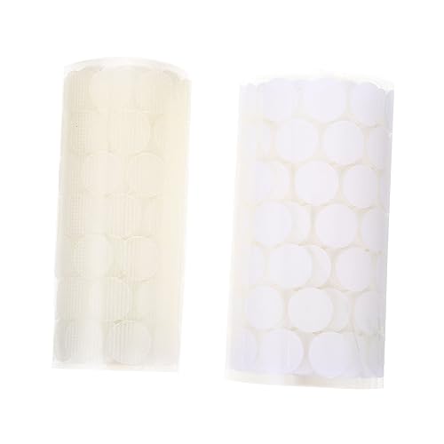 TEHAUX 2 Sätze Punkt Selbstklebend Plastikenten Plasure Hochzeitsdeko Hochzeitdeko Aufkleber Etiketten Klebrige Runde Punkte Klebebänder Nylon Polyester Pp Gemischt Weiß 500 Paare * 2 von TEHAUX