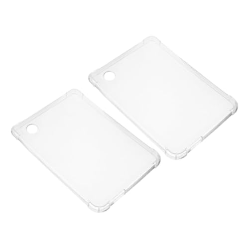 TEHAUX 2 Stück E-Book-Hülle Schutzhülle für E-Books Schützender elektronischer Buchschutz Hüllen für E-Book-Reader E-Reader-Gehäuse Buchdeckel klar weiches Silikon Transparent von TEHAUX