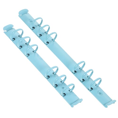 TEHAUX 2 Stück Metallbinder Buchrückeneinlage Mechanismus-binder Lose Blattbindemittel Planer Ordner Binder Binderückeneinlagen Heftklammer Planer Binder Bindeklammern Aluminiumlegierung von TEHAUX