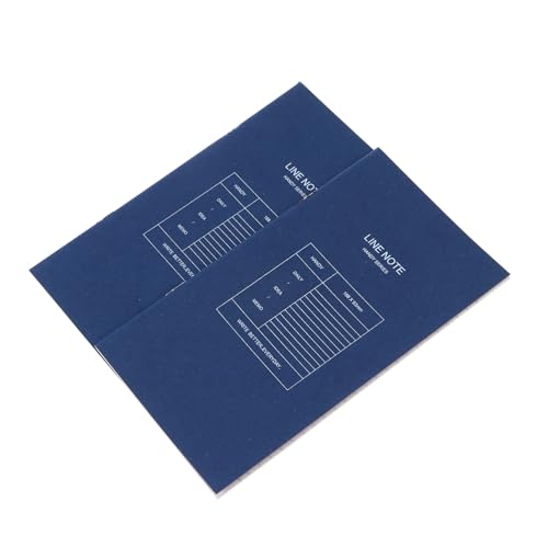 TEHAUX 2 Stück Planer auftragsbuch aufgabenheft Schreibwaren büro materialien notizbuch schülerkalender Planen Sie Notizbücher Notizblöcke planen Memo-Notizblöcke Kalenderhefte Pu Blue von TEHAUX