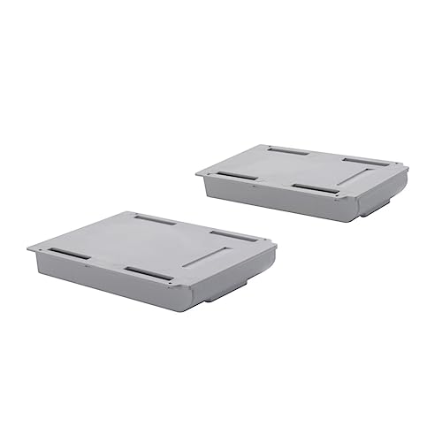 TEHAUX 2 Stück Schublade Aufbewahrungsbox Versteckte Schreibtischschublade Lagerung Mit Unter Schreibtischschubladen Desktop-schublade Schublade Ablagefach Grey Plastik von TEHAUX