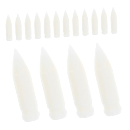 TEHAUX 20 Stück Stiftspitzen Für Lackstifte Weiße Schreibgeräte Markerstift Ersatzspitzen Nylon Markerstift Ersatzspitzen von TEHAUX