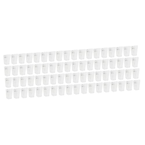 TEHAUX 3 Sätze Ausweisinhaber Hängend Abzeichen Bunt Stichworte Clips Selbst Id-clip Schreibwaren Farbig Klebrig Transparent Wand Büroklammer Großer Clip Frühling Plastik 50 Stück * 3 von TEHAUX