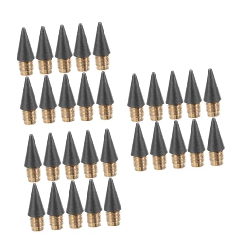 TEHAUX 3 Sätze Tragbare Bleistiftköpfe Everlasting Pencil Bleistifthalter Tintenstift Holzstifte Buntstifte Ersatztipps Für Den Forever-bleistift Bleistift Minen Black 25 Stück * 3 von TEHAUX
