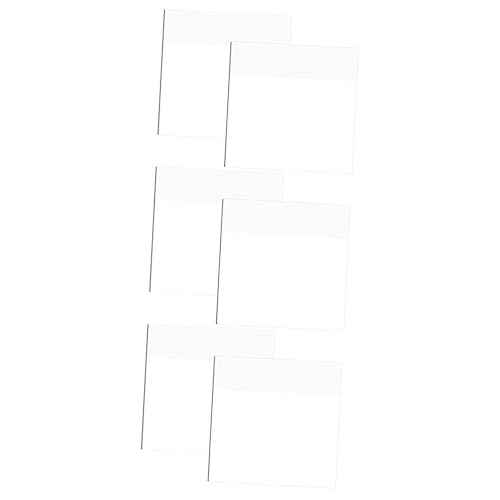 TEHAUX 3 Sätze Transparente Haftnotizen Rosa Transparente Notizen Klebrig Student Bunt Pads Stationäre Lieferungen Farbig Ungefüttert Notizbilder Pvc Selbstklebend 200 Blatt*3 von TEHAUX