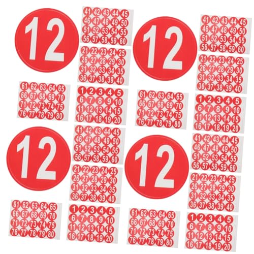 TEHAUX 4 Sätze Digitale Aufkleber Nummernaufkleber Aus Papier Vinyl Für Nummern Aufkleber Zahlenaufkleber Nummernaufkleber Zum Organisieren Markierungsnummernaufkleber Rot 4 Blätter * 4 TEHAUX 4 Sätze Digitale Aufkleber Nummernaufkleber Aus Papier Vinyl Für Nummern Aufkleber Zahlenaufkleber Nummernaufkleber Zum Organisieren Markierungsnummernaufkleber Rot 4 Blätter * 4 von TEHAUX