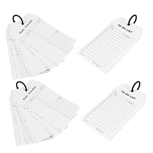 TEHAUX 4 Stück Zeitplan Büro Weiß Schreibtisch Wochenplaner Notizblock Notizbuch machen lehrerin notizbuch erzieherin notizbuch Reisetagebuch noteboon Planungsbuch Agenda Notebook Papier von TEHAUX