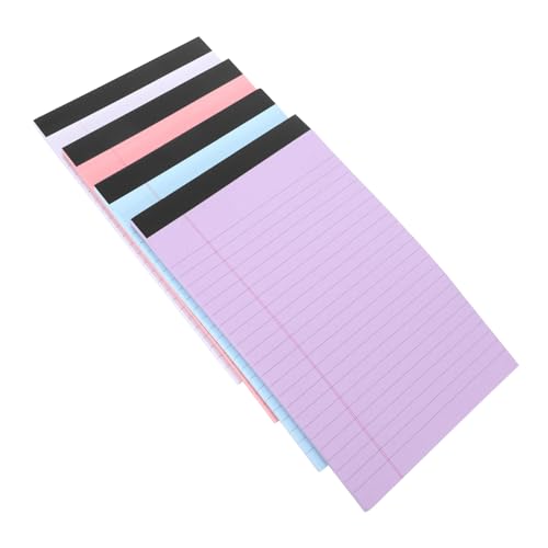 TEHAUX 4er-Pack Notizblöcke Im A5-Format Im Taschennotizbuch-Stil Liniertes Papier Notizblöcke für Das Büro oder Die Schule von TEHAUX