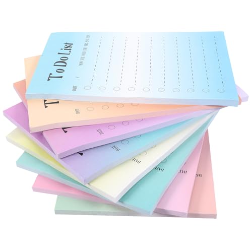 TEHAUX 400 Stück Briefpapier Einkaufslisten-Schreibblöcke Klebestreifen es ist undatierter Notizblock Notizbilder notepad notiztafel entzückende Klebelaschen Aufkleber für Büronotizen von TEHAUX