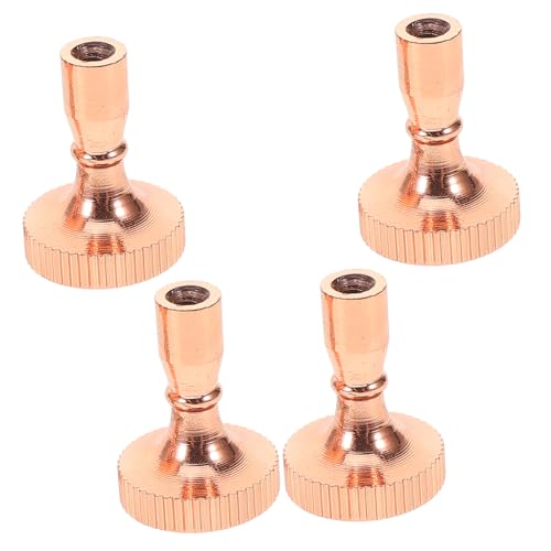 TEHAUX 4Stücke Lampenschalter Ersatz Drehknopf Kupfer Für Präzise Lichtsteuerung Für Stehlampen Und Wandleuchten Roségold von TEHAUX
