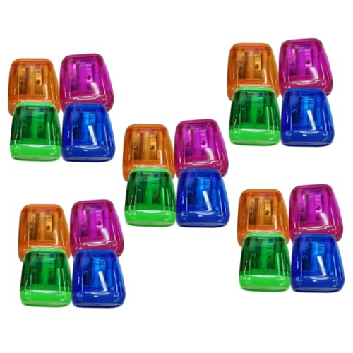 TEHAUX 5 Sätze Kinderspielzeug Mini -bleistiftschärfer Anspitzer Klein Pencil Sharpener Bleistift Spitzmaschine Praktischer Kinderspitzer Tragbarer Kinderspitzer Metall 4 Stücke * 5 von TEHAUX