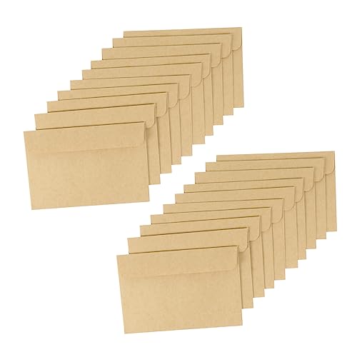 TEHAUX 50 Stück Kraft-umschlag Kleine Umschläge Mit Schmucklos Leere Karten Und Umschläge Geldsparende Umschläge Post Leerzeichen Mini-umschläge Brief Papierumschläge Kraftpapier TEHAUX 50 Stück Kraft-umschlag Kleine Umschläge Mit Schmucklos Leere Karten Und Umschläge Geldsparende Umschläge Post Leerzeichen Mini-umschläge Brief Papierumschläge Kraftpapier von TEHAUX