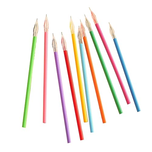 TEHAUX 50 Stücke Farbe Gel Refill Stift Kugelschreiber Farbige Tinte 038Mm Refill Ersatz Minen Kunststoff von TEHAUX